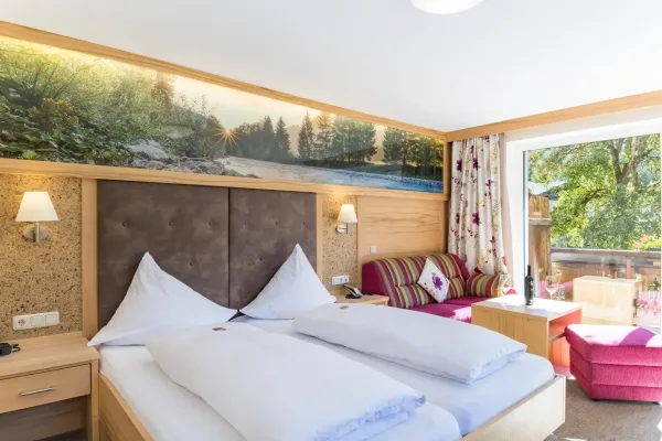 Landhaus Deluxe Zimmer - Doppelbett mit Balkon